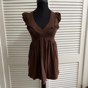 Anthropologie Brown Elle Moss tank